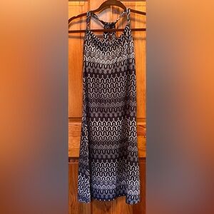 Prana Quinn Halter Racerback Tank Dress Womens S Gray Tennis Golf Athleisure